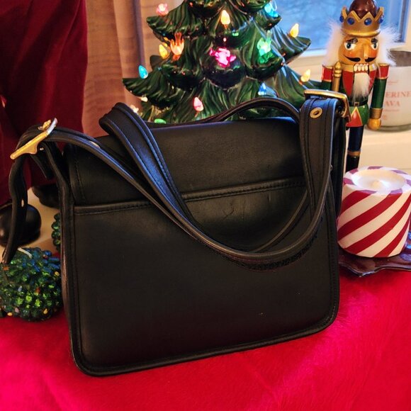 Vtg Coach Blk Rambler's Legacy Bag 9061 | Made in USA | Iconic Heritage Classic - Picture 2 of 15